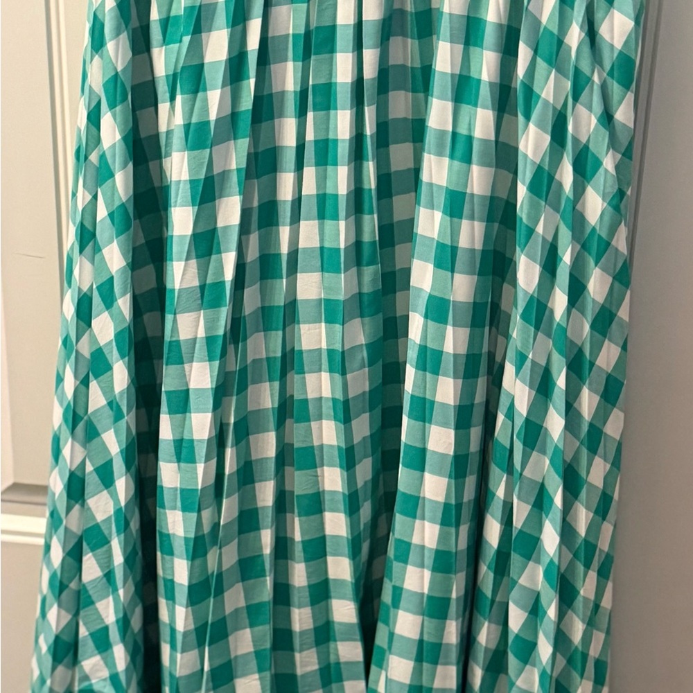 a new day Teal Checkered A-Line Skirt